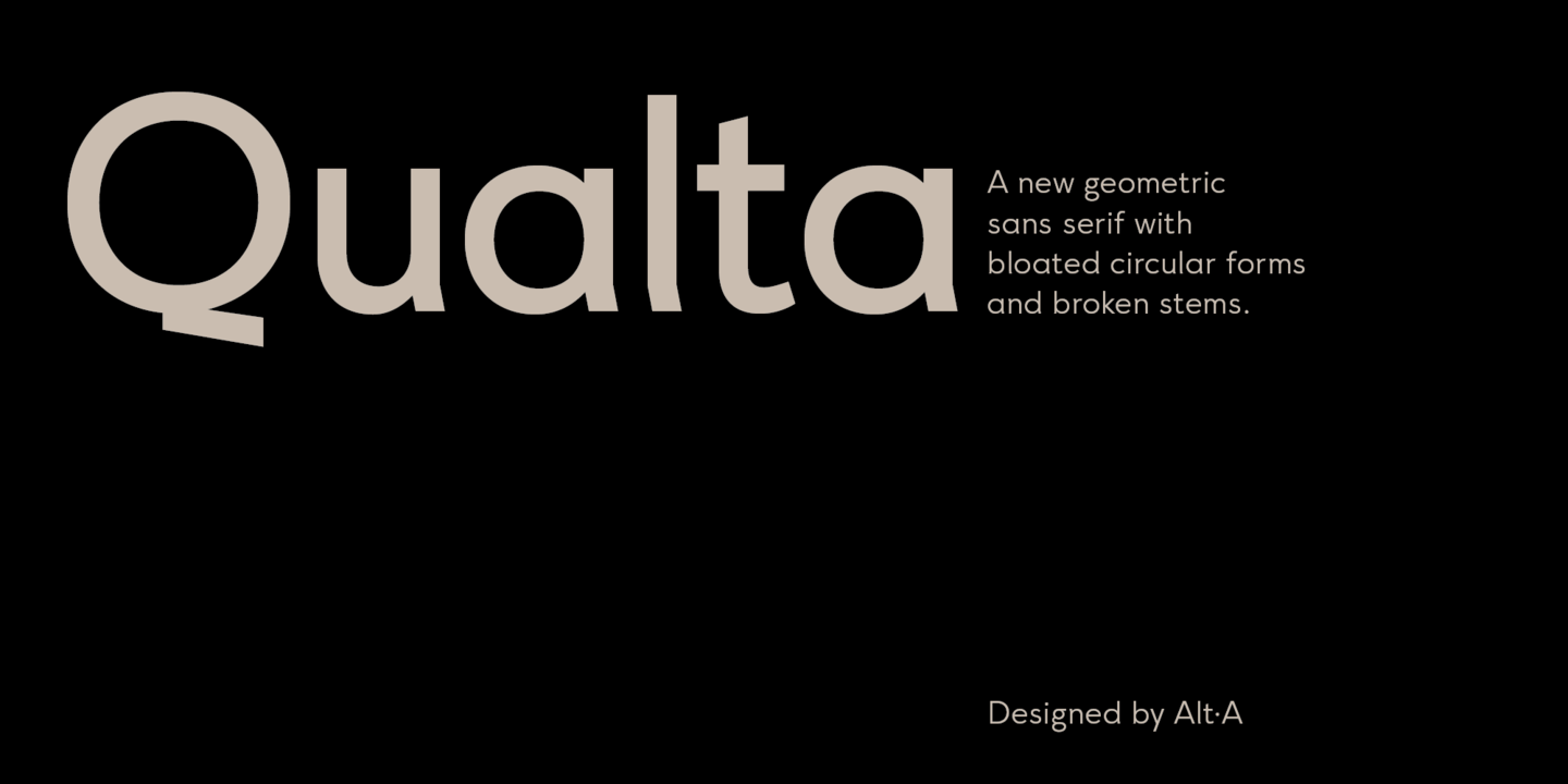 Qualta Font preview